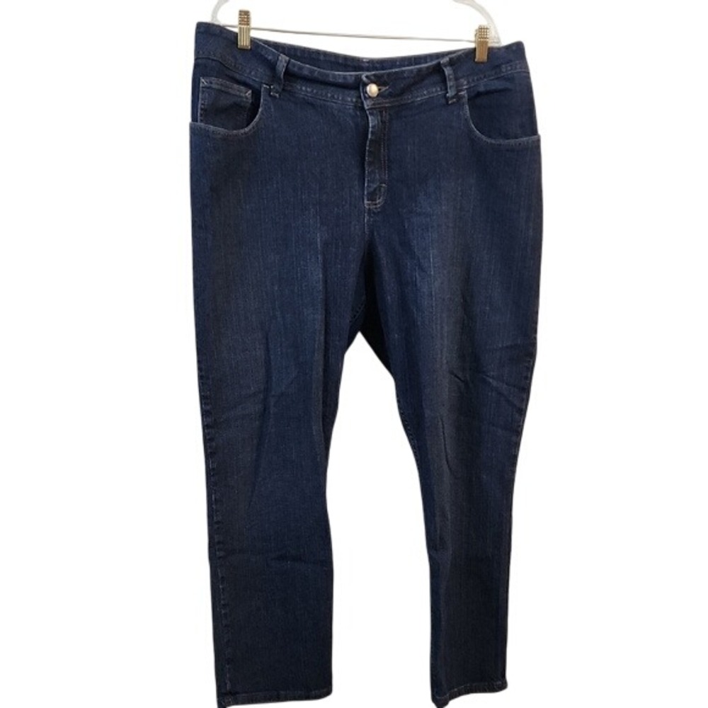 Riders by Lee Jeans‎ Womens 20W P Relaxed Fit Dark Wash Denim Pants